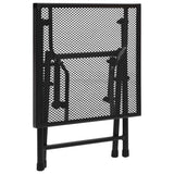 NNEVL Folding Table Mesh 38x38x38 cm Steel Anthracite