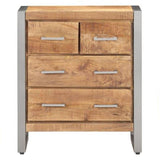 NNEVL Sideboard 60x35x70 cm Rough Mango Wood