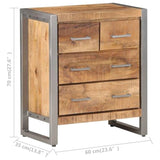 NNEVL Sideboard 60x35x70 cm Rough Mango Wood