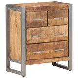 NNEVL Sideboard 60x35x70 cm Rough Mango Wood