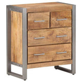 NNEVL Sideboard 60x35x70 cm Rough Mango Wood