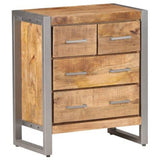 NNEVL Sideboard 60x35x70 cm Rough Mango Wood