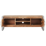 NNEVL TV Cabinet 120x30x40 cm Rough Mango Wood
