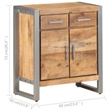 NNEVL Sideboard 60x35x72 cm Rough Mango Wood