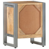 NNEVL Bedside Cabinet 40x30x50 cm Rough Mango Wood