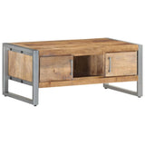NNEVL Coffee Table 95x50x40 cm Rough Mango Wood