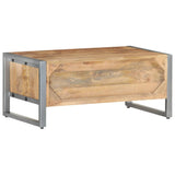 NNEVL Coffee Table 95x50x40 cm Rough Mango Wood