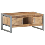 NNEVL Coffee Table 95x50x40 cm Rough Mango Wood