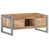 NNEVL Coffee Table 95x50x40 cm Rough Mango Wood