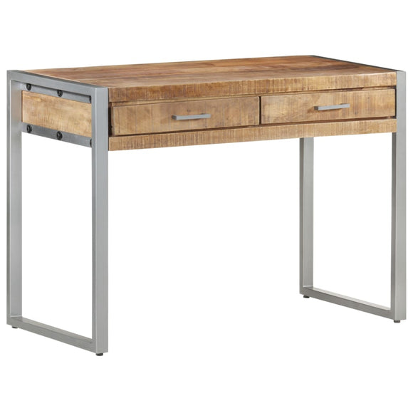 NNEVL Desk 108x50x75 cm Rough Mango Wood