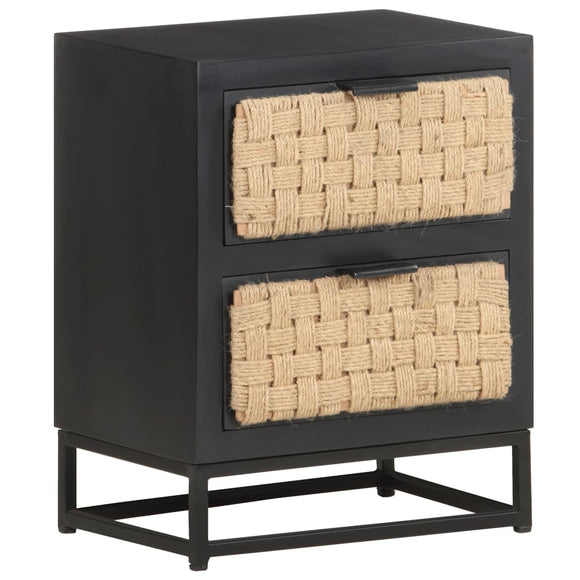 NNEVL Bedside Cabinet 40x30x50 cm Solid Mango Wood