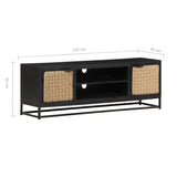 NNEVL TV Cabinet 120x30x40 cm Solid Mango Wood