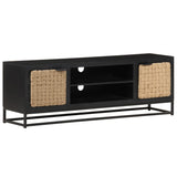 NNEVL TV Cabinet 120x30x40 cm Solid Mango Wood