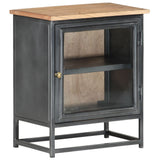NNEVL Bedside Cabinet Grey 40x30x50 cm Solid Acacia Wood