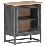 NNEVL Bedside Cabinet Grey 40x30x50 cm Solid Acacia Wood
