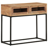 NNEVL Console Table 90x35x76 cm Solid Acacia Wood