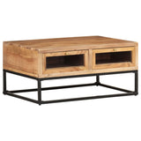 NNEVL Coffee Table 90x60x40 cm Solid Acacia Wood