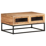NNEVL Coffee Table 90x60x40 cm Solid Acacia Wood