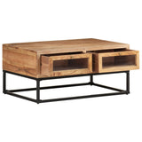 NNEVL Coffee Table 90x60x40 cm Solid Acacia Wood
