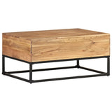 NNEVL Coffee Table 90x60x40 cm Solid Acacia Wood