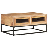 NNEVL Coffee Table 90x60x40 cm Solid Acacia Wood