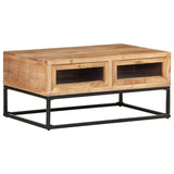 NNEVL Coffee Table 90x60x40 cm Solid Acacia Wood