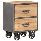 NNEVL Bedside Cabinet 40x30x51 cm Solid Reclaimed Wood