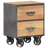 NNEVL Bedside Cabinet 40x30x51 cm Solid Reclaimed Wood
