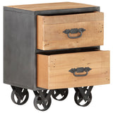 NNEVL Bedside Cabinet 40x30x51 cm Solid Reclaimed Wood