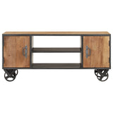 NNEVL TV Cabinet 110x30x49 cm Solid Reclaimed Wood