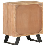 NNEVL Bedside Cabinet 40x30x50 cm Solid Acacia Wood with Live Edges