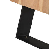 NNEVL Bedside Cabinet 40x30x50 cm Solid Acacia Wood with Live Edges
