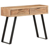 NNEVL Console Table 100x35x76 cm Solid Acacia Wood with Live Edges