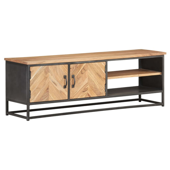 NNEVL TV Cabinet 120x30x40 cm Solid Acacia Wood
