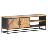 NNEVL TV Cabinet 120x30x40 cm Solid Acacia Wood