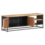 NNEVL TV Cabinet 120x30x40 cm Solid Acacia Wood