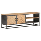 NNEVL TV Cabinet 120x30x40 cm Solid Acacia Wood