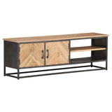 NNEVL TV Cabinet 120x30x40 cm Solid Acacia Wood