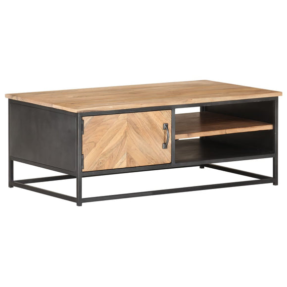 NNEVL Coffee Table 90x50x35 cm Solid Acacia Wood