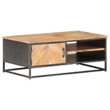 NNEVL Coffee Table 90x50x35 cm Solid Acacia Wood