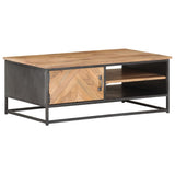 NNEVL Coffee Table 90x50x35 cm Solid Acacia Wood