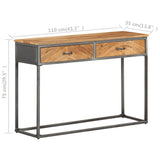 NNEVL Console Table 110x35x75 cm Solid Acacia Wood