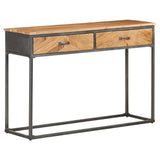 NNEVL Console Table 110x35x75 cm Solid Acacia Wood