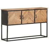 NNEVL Sideboard 120x30x75 cm Solid Acacia Wood