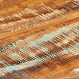 NNEVL Coffee Table Black 68x68x30 cm Solid Reclaimed Wood