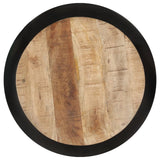 NNEVL Coffee Table Black 68x68x30 cm Solid Mango Wood