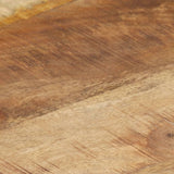 NNEVL Coffee Table Black 68x68x30 cm Solid Mango Wood