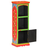 NNEVL Hand Painted Highboard 40x30x120 cm Solid Mango Wood