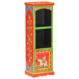 NNEVL Hand Painted Highboard 40x30x120 cm Solid Mango Wood