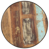 NNEVL Coffee Table Black 68x68x36 cm Solid Reclaimed Wood